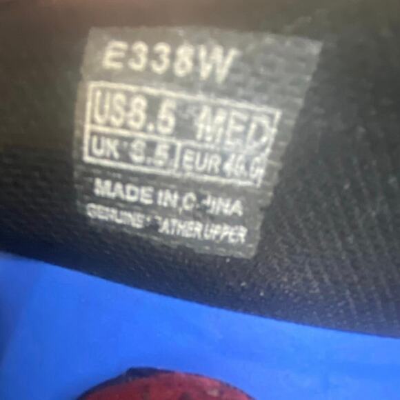 Aetrex Red Suede Mary Jane Comfort Shoes Embroidered Strap Button Size 8.5 M - Picture 6 of 7